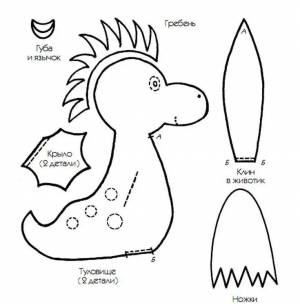 Аппликации Дракона в детском саду