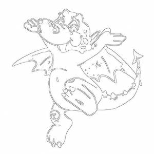 Как сделать вытынанки дракон на Новый год 2024 поэтапно