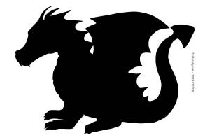 Трафареты Дракона на Новый 2024 год