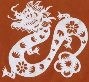 Трафареты новогодний дракон