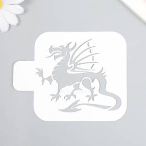 Трафарет Дракон 02 9х9 см