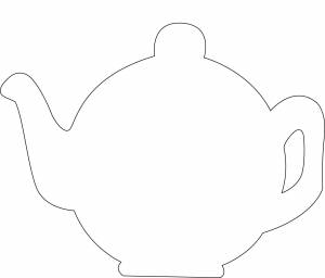 Трафарет чайника