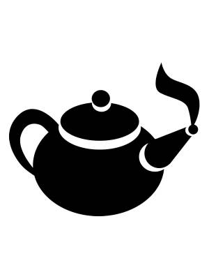 Трафареты Чайника для вырезания из бумаги