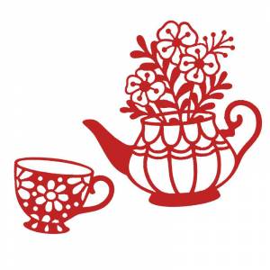 Aidier цветок чайник металлический трафарет трафареты для скрапбукинга тиснение альбом карты DIY