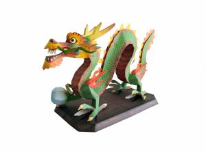 Китайский дракон из бумаги