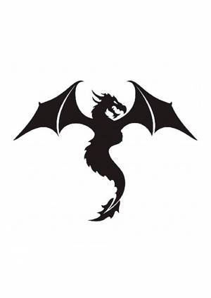 Трафареты Драконов