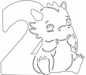 Трафареты Дракона на окна к Новому Году