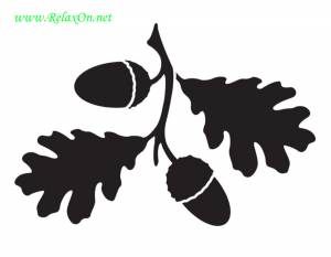 Трафарет листьев