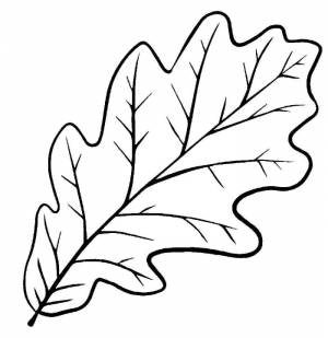 Трафарет листика для вырезания
