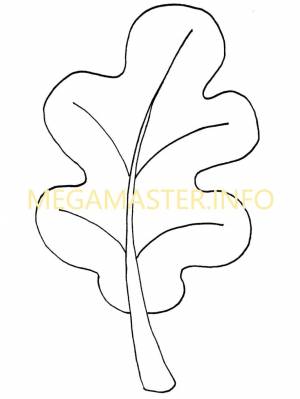 Шаблоны листьев для вырезания из бумаги