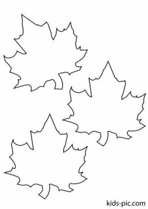 Шаблон осенних листиков