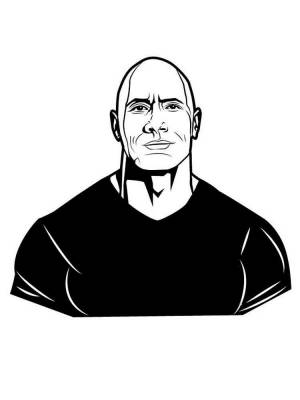 Трафареты Дуэйна Джонсона