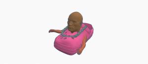 Файл STL Дуэйн Скала Джонсон в роли крокодила ・Шаблон для 3D-печати для загрузки・Cults