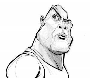 Раскраски Дуэйн джонсон