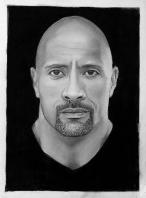 Как нарисовать дуэйна джонсона