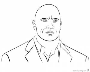 Скала джонсон рисунок карандашом