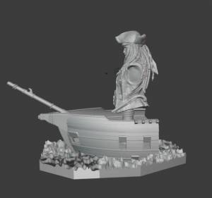 Бесплатный STL файл Капитан Джек Воробей ・Шаблон для 3D-печати для загрузки・Cults