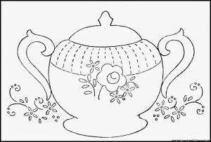 Трафарет посуда для детей