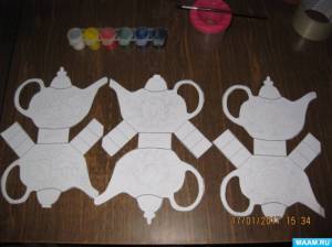 Мастер-класс по изготовлению и росписи декоративных бумажных чайников