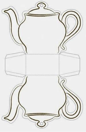 Чайник шаблон для вырезания