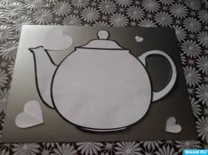 Мастер-класс по коллективной аппликации из цветной бумаги «Чайник»