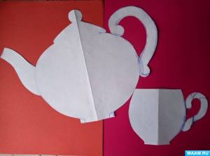 Мастер-класс по аппликации «Чайная посуда» для детей старшей группы