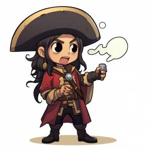 Джек воробей персонаж мультфильма «пираты карибского моря» генеративный искусственный интеллект