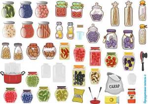 Печать на фетре Продуктовые запасы