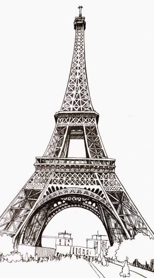 Эльфивая башня рисунок карандашом