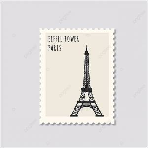 дизайн марки эйфелева башня рисунок Шаблон для скачивания на Pngtree