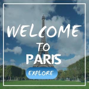 Шаблон эйфелева башня париж франция туристическая видео