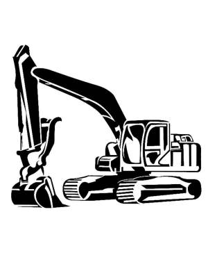 Трафареты Экскаватора
