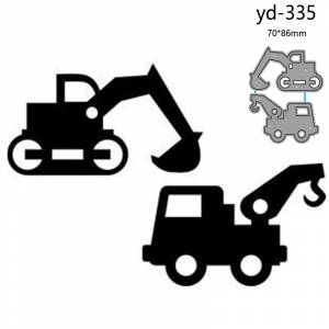 Металлические режущие штампы высечки форма экскаватор кран Украшение Записки Бумага Ремесло Нож Форма лезвие штампованные трафареты