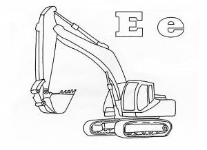 Раскраска экскаватор