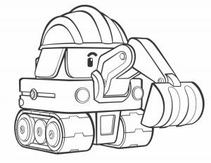 Раскраски Экскаватор для детей 3 4 лет