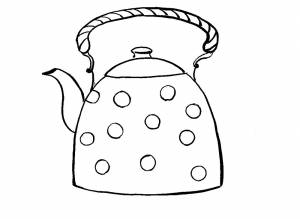 Раскраска Чайник