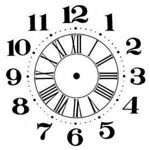 Stamperia KSTDQ06 Трафарет Часы серии Mix Media 3D эффект с доставкой в интернет-магазине Бабушкино ремесло!