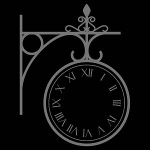 Трафарет Бульварные часы II