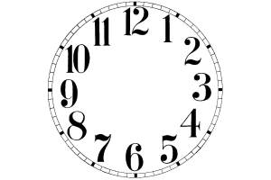 Трафареты Часов для вырезания из бумаги