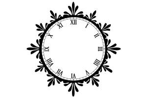 Трафареты новогодние часы