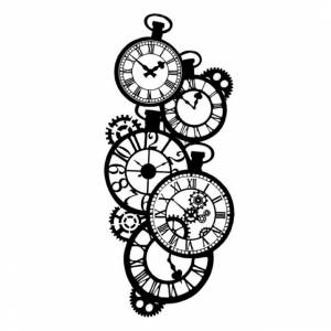 Stamperia Трафарет KSTDL01 Часы серии Mix Media 3D эффект, 12 х 25 cм, толщина 0,25 мм во Владивостоке