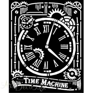 ТРАФАРЕТ ЧАСЫ 3D ЭФФЕКТ 20*25см