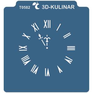 Трафарет  Часы