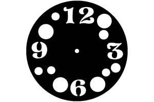 Трафареты Часов для вырезания из бумаги