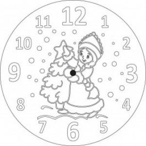 Новогодние часы