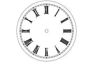 Трафареты Часов для вырезания из бумаги