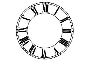 Трафареты Часов для вырезания из бумаги