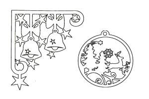 Трафареты Новогодних украшений для вырезания из бумаги