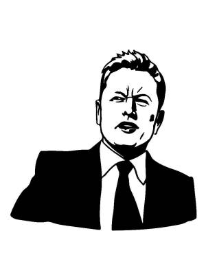 Трафареты Илона Маска