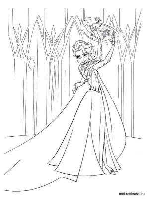 Раскраски Эльза и Анна